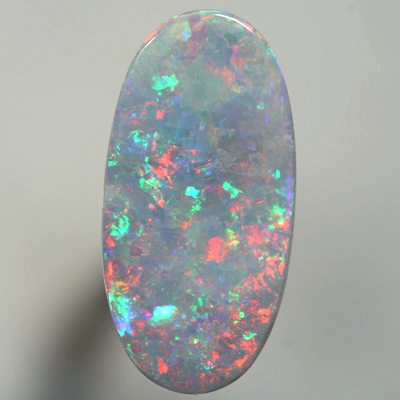SOLID SEMI BLACK OPALS Floral Harlequin pattern, Bright red and green SEE VIDEO